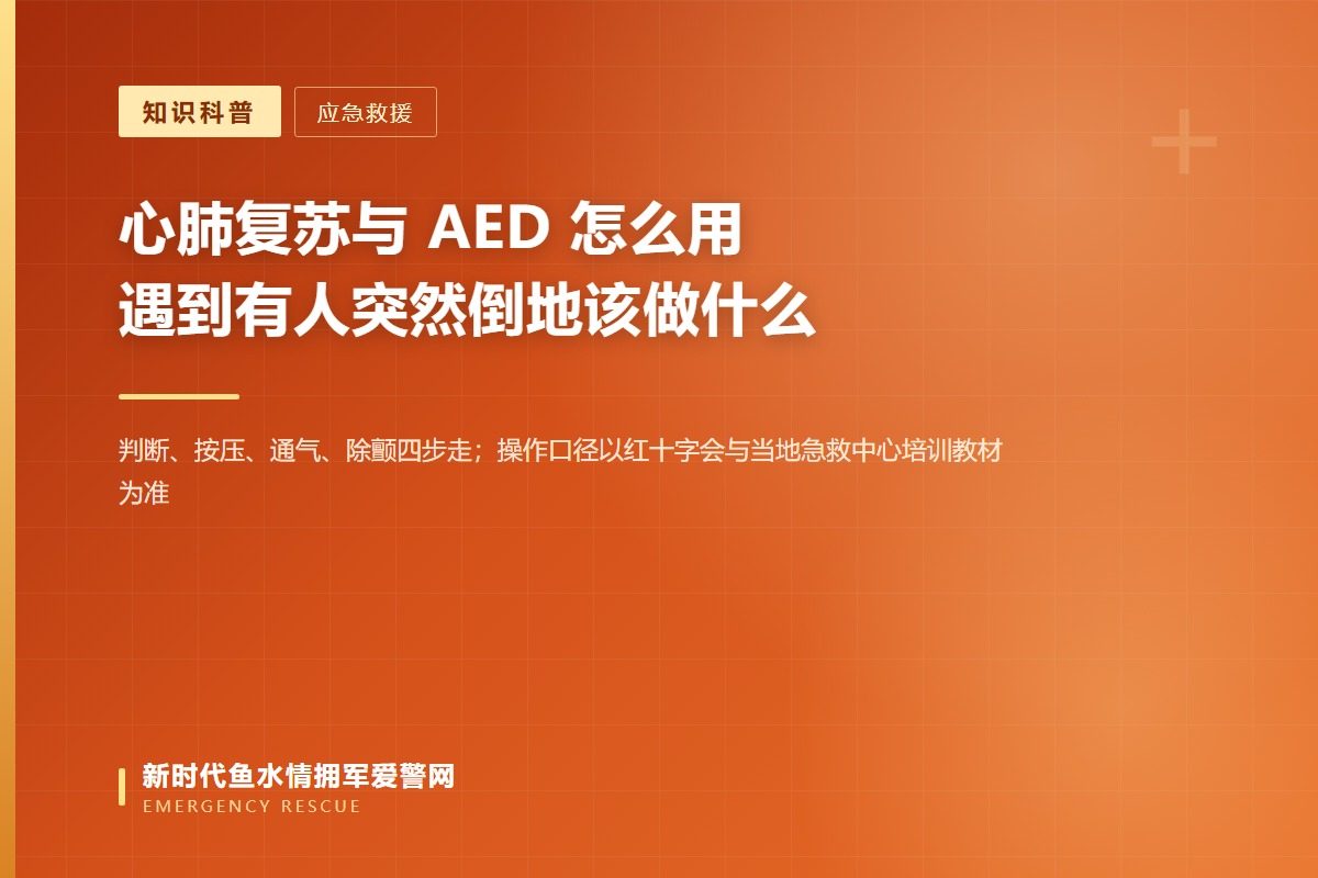 第一步判断:叫不应 + 无正常呼吸,叹息样呼吸不算有效呼吸(示意图)
